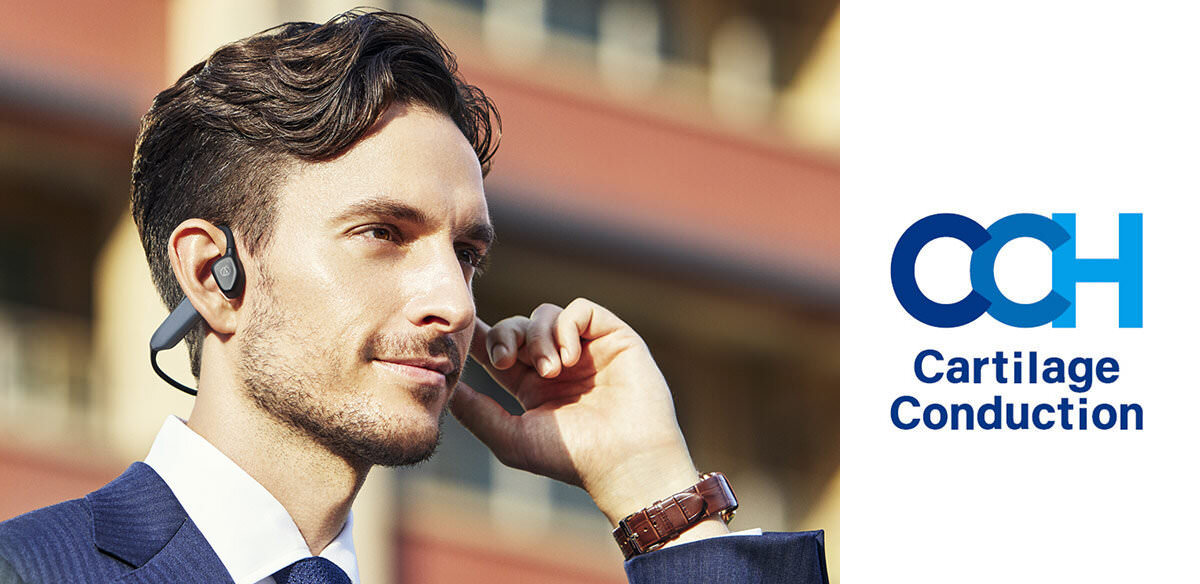 ワイヤレス軟骨伝導ヘッドホンATH-CC500BT2